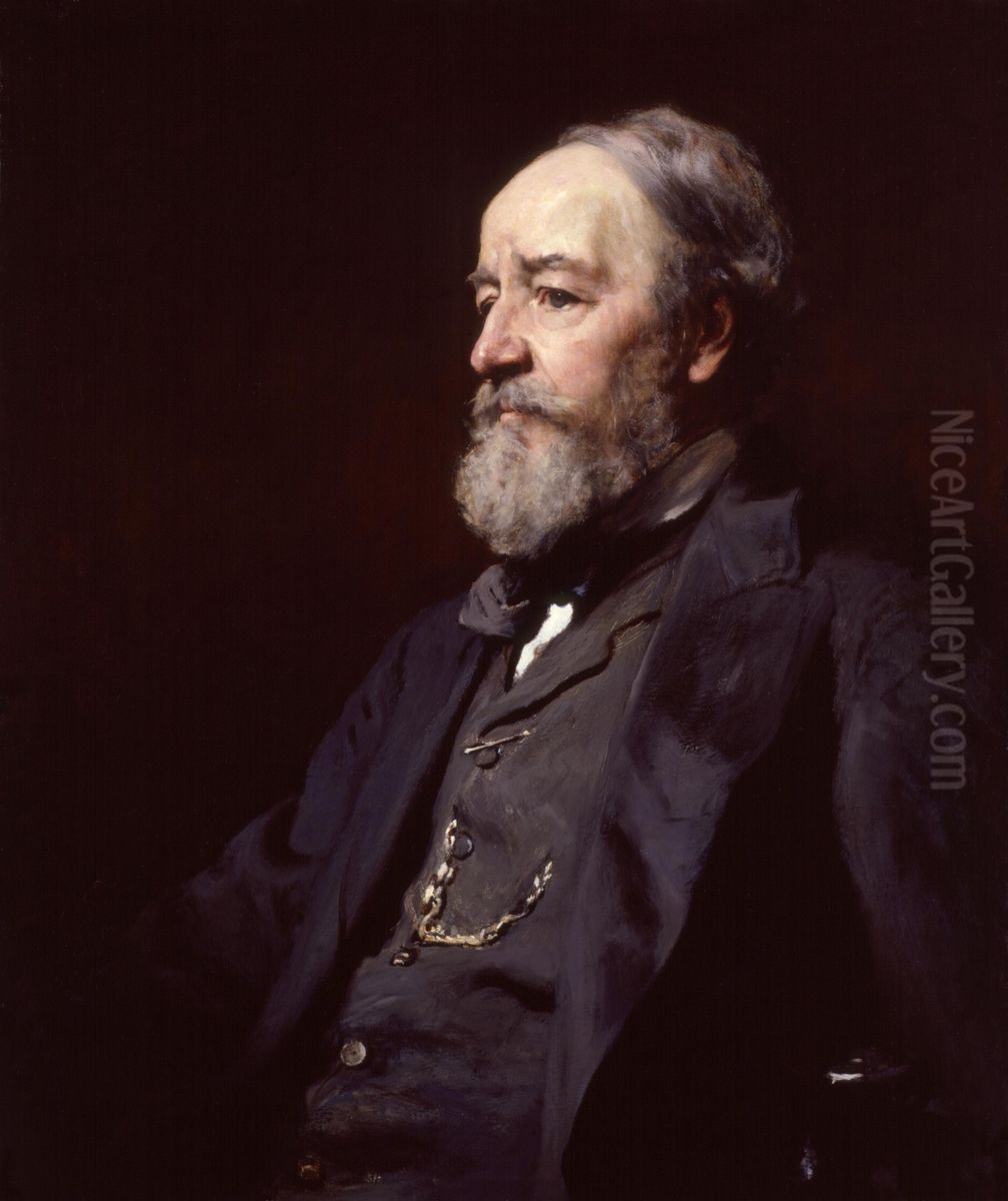 Francis Holl Oil Painting by Francis Montague Holl