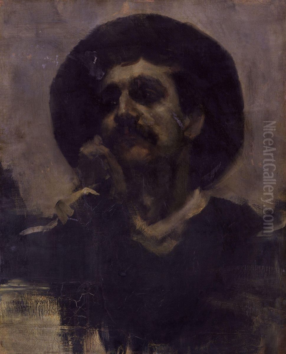Henry Moore Oil Painting by Henry Moore