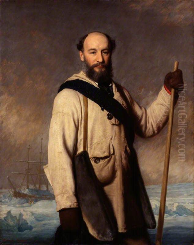 Sir George Strong Nares Oil Painting by Pearce, Stephen