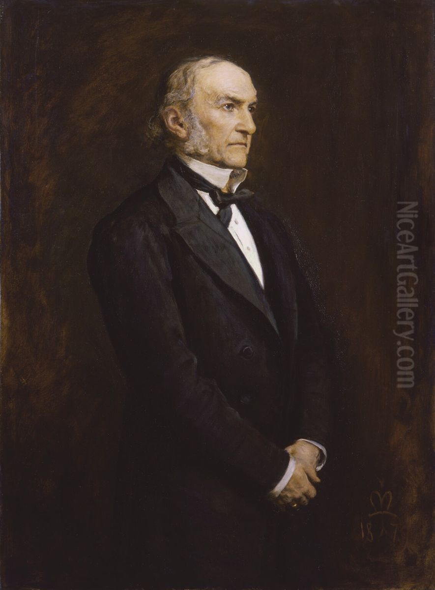 Portrait of William Gladstone Oil Painting by Sir John Everett Millais