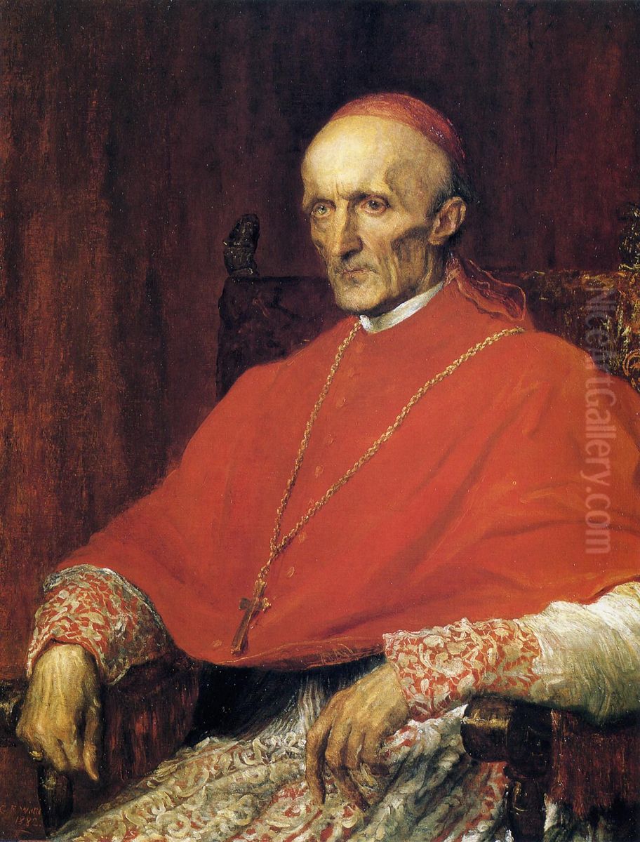 Henry Edward Manning Oil Painting by George Frederic Watts