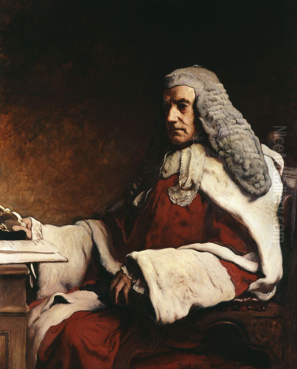 Sir John Walter Huddleston Oil Painting by Francis Montague Holl