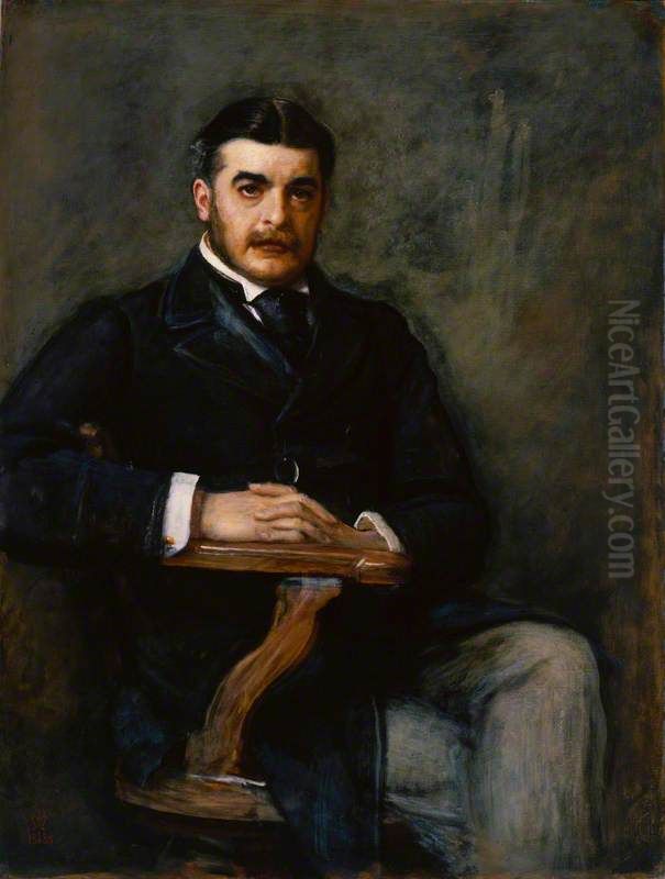 Sir Arthur Seymour Sullivan Oil Painting by Sir John Everett Millais