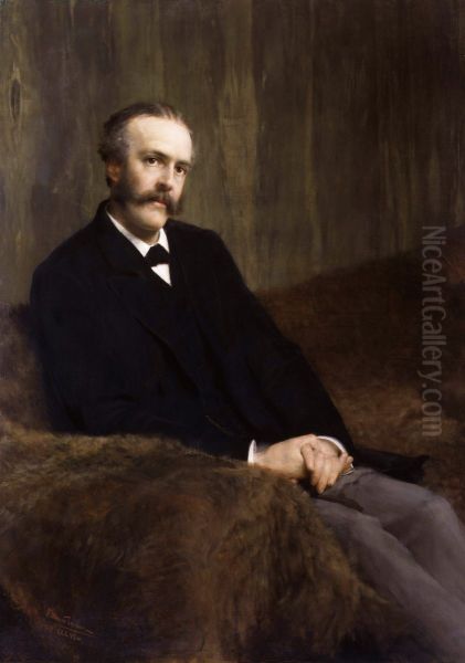 Arthur James Balfour, 1st Earl of Balfour Oil Painting by Lawrence Alma-Tadema