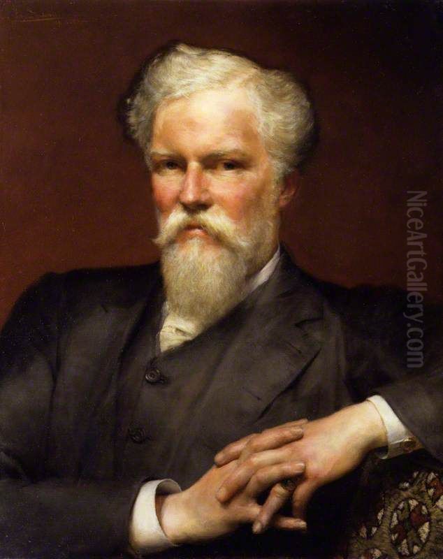 Alfred Waterhouse Oil Painting by Lawrence Alma-Tadema
