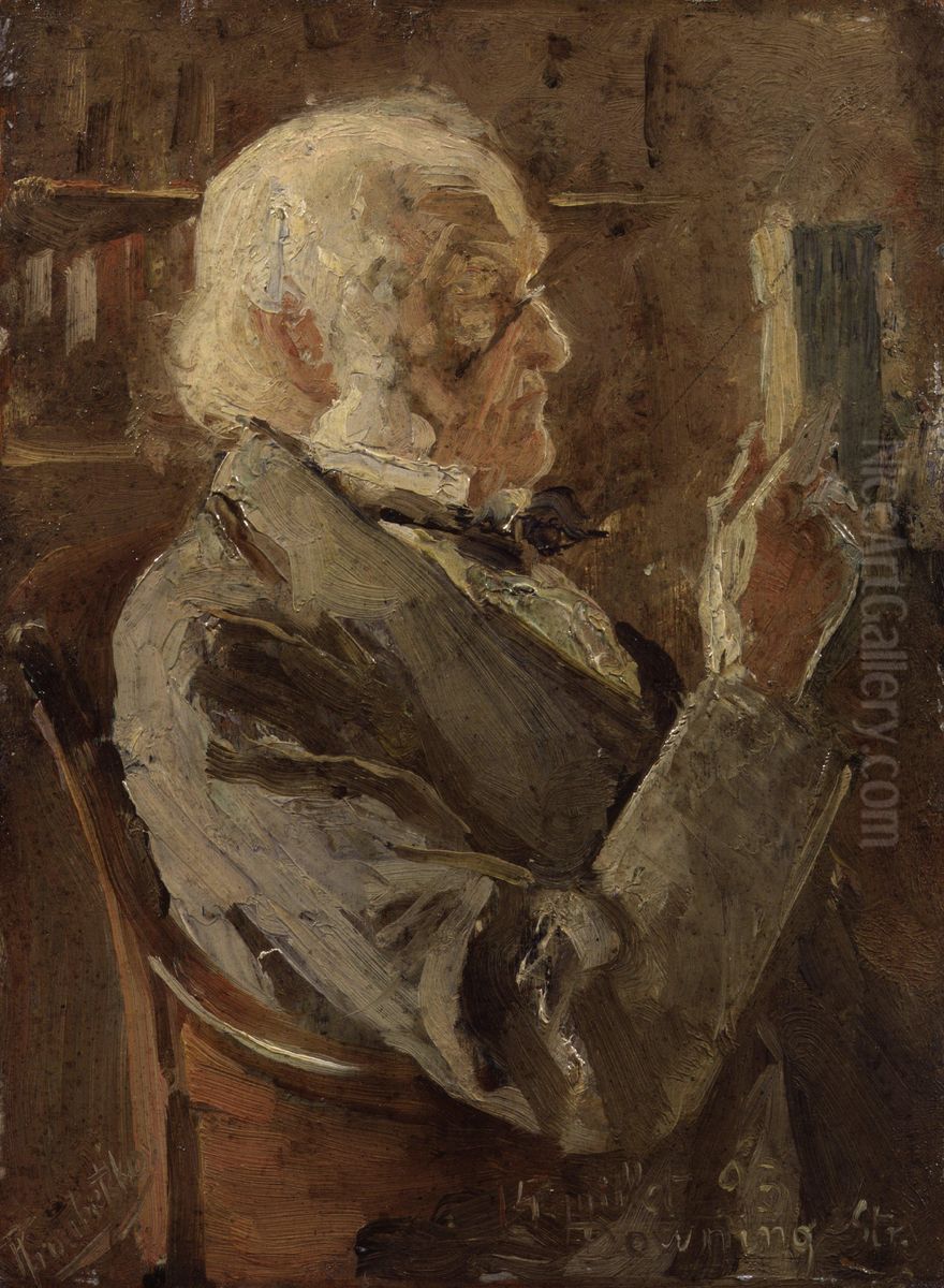 Portrait ofWilliam Gladstone Oil Painting by Pierre Troubetskoy