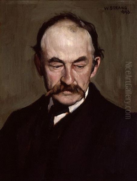 Thomas Hardy Oil Painting by William Strang