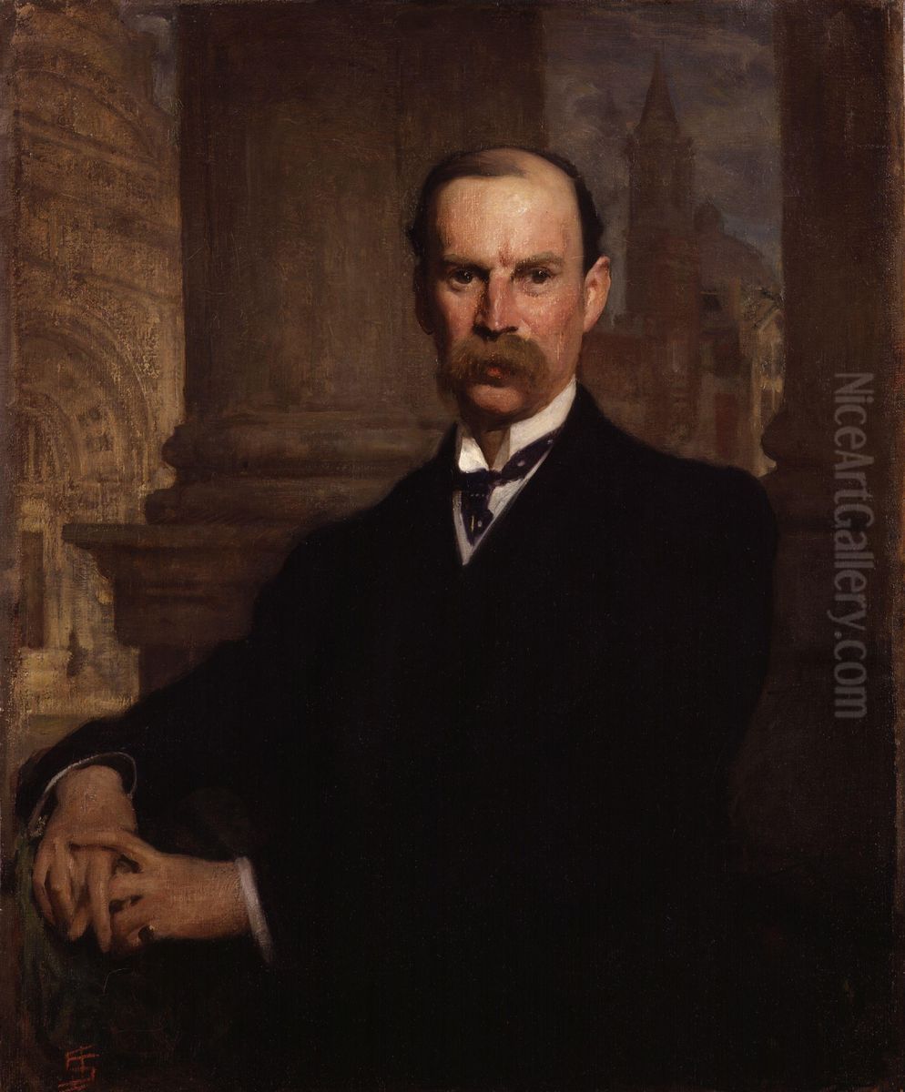 Sir Aston Webb Oil Painting by Solomon Joseph Solomon
