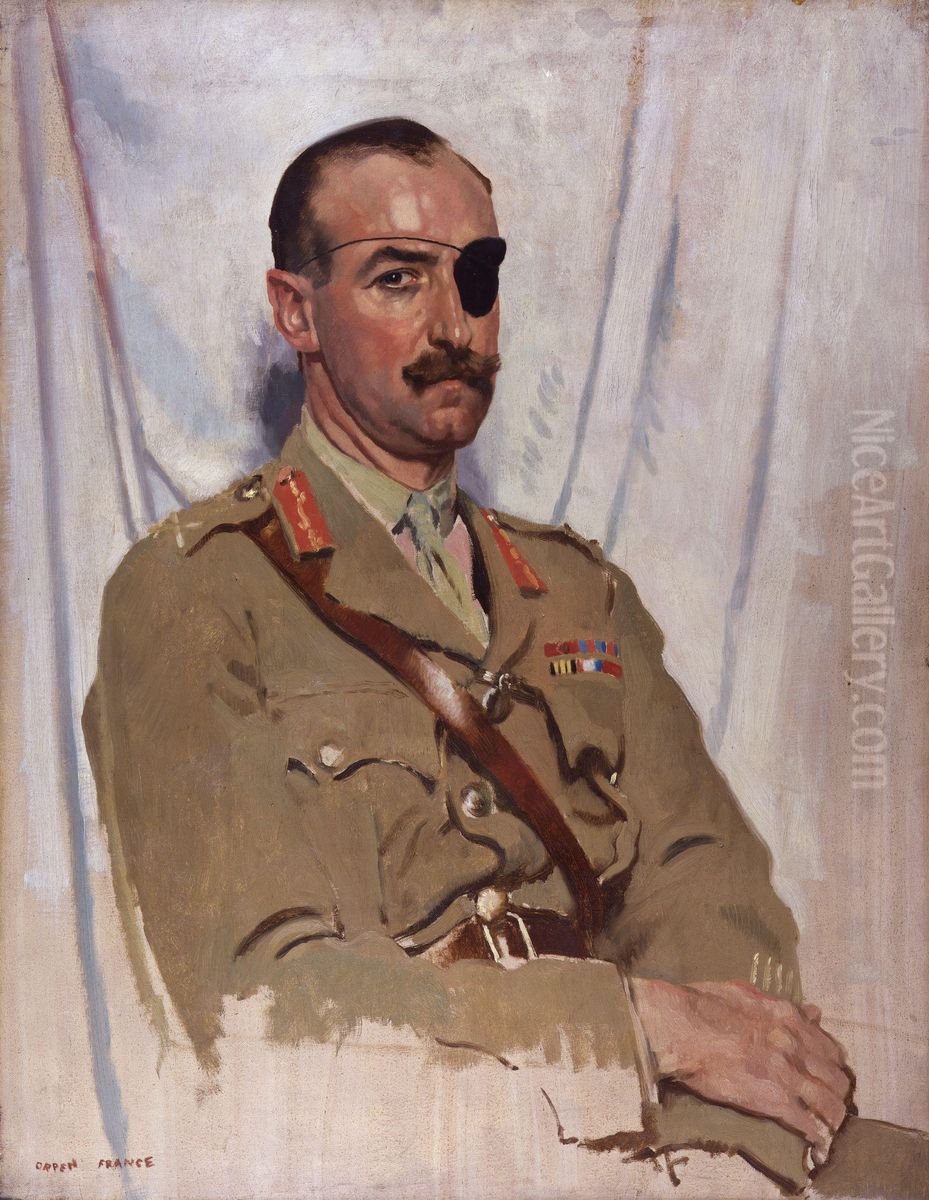 Sir Adrian Carton de Wiart Oil Painting by William Orpen