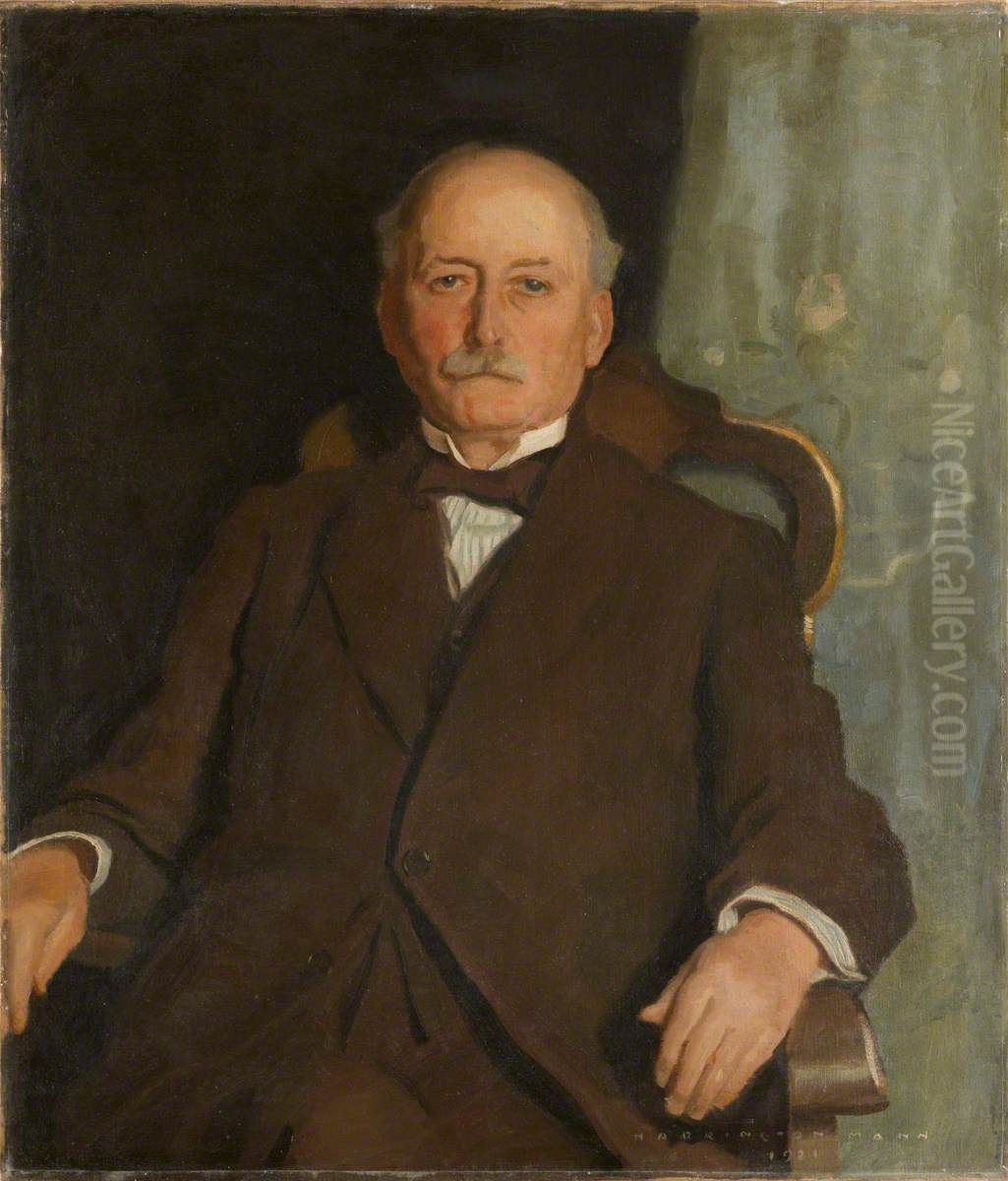 Sir Robert McAlpine, 1st Bt Oil Painting by Harrington Mann