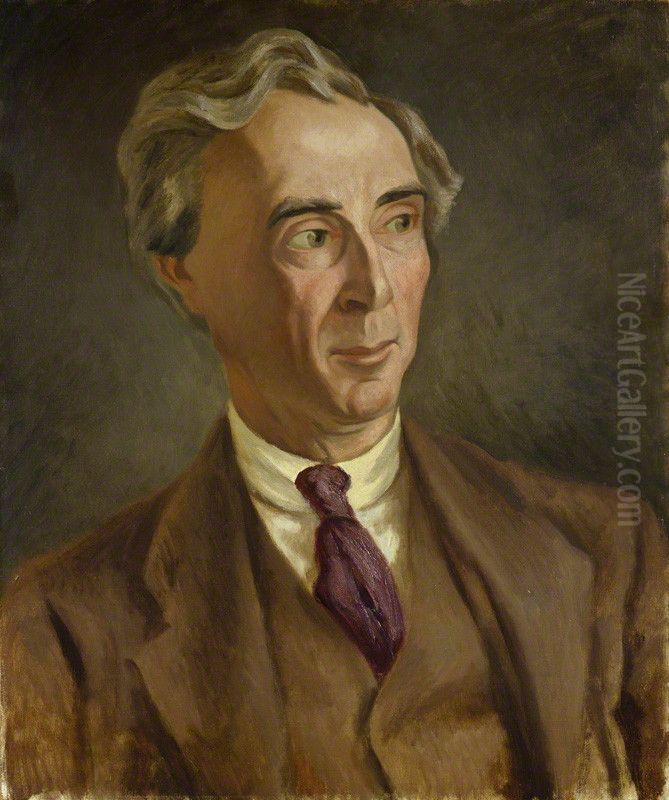 Bertrand Arthur William Russell, 3rd Earl Russell Oil Painting by Roger Fry