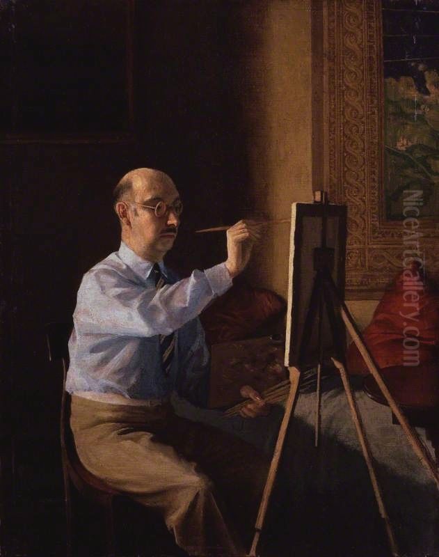 Gerald Tyrwhitt-Wilson, 14th Baron Berners Oil Painting by Rex Whistler
