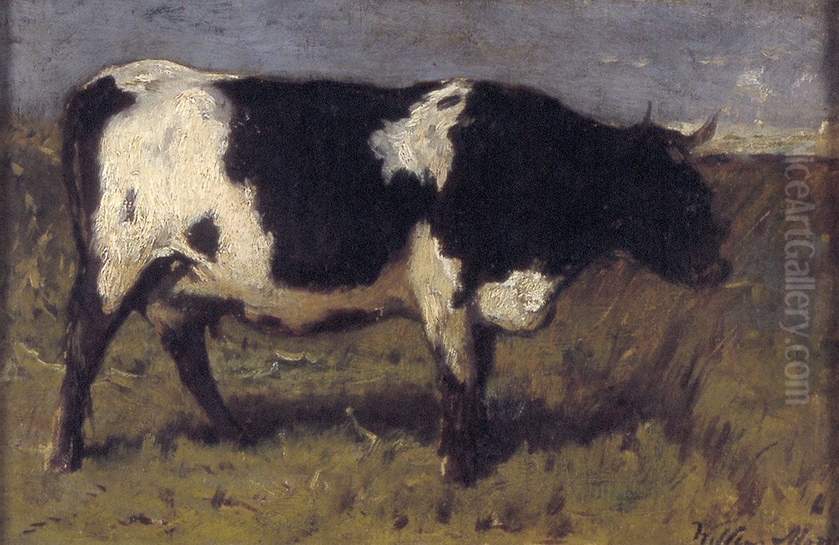 Koe Oil Painting by Willem Maris