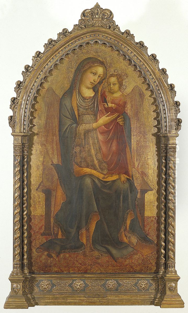 Madonna and Child Oil Painting by Lorenzo Monaco