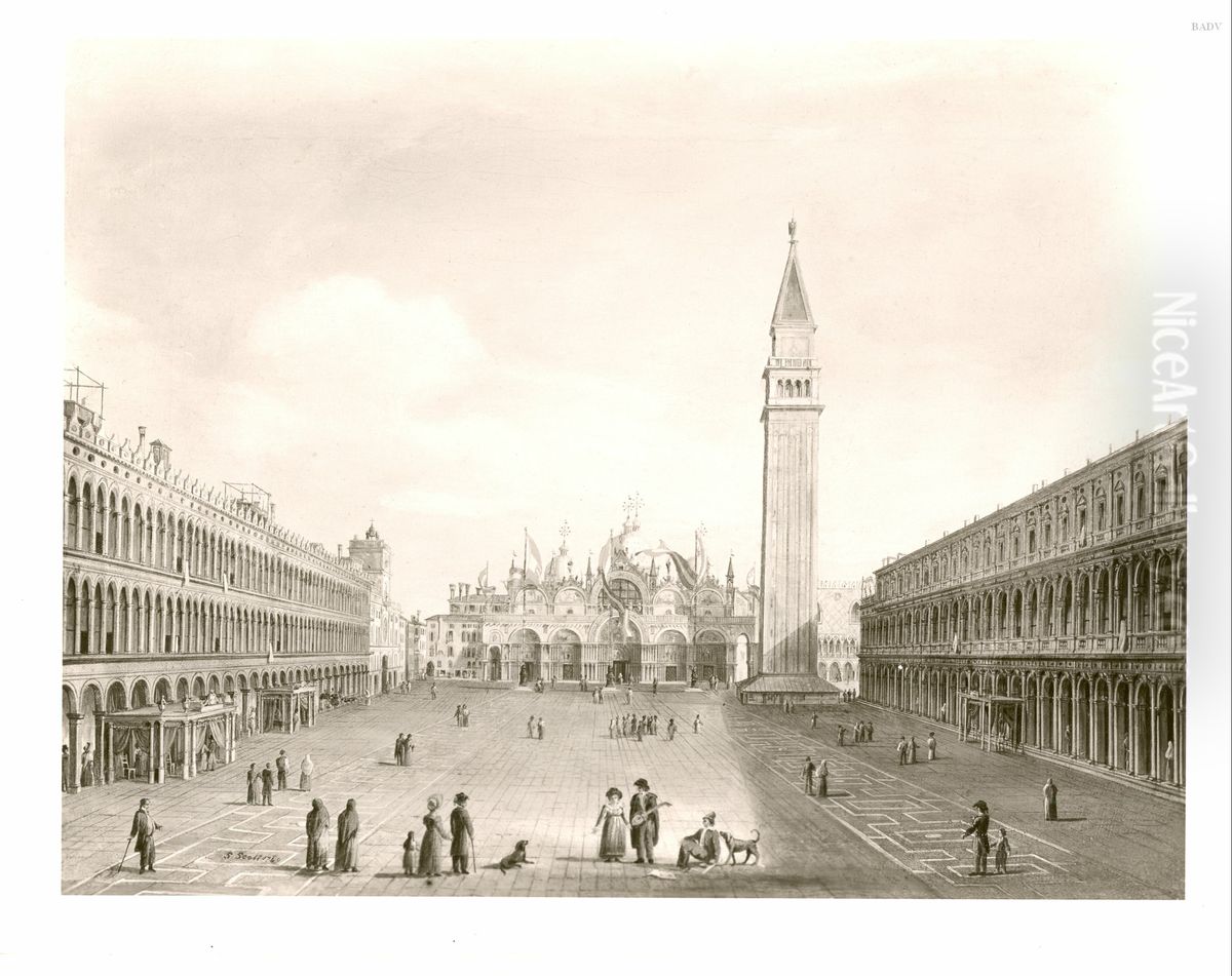 Piazza San Marco in Venetie Oil Painting by Samuel Scott