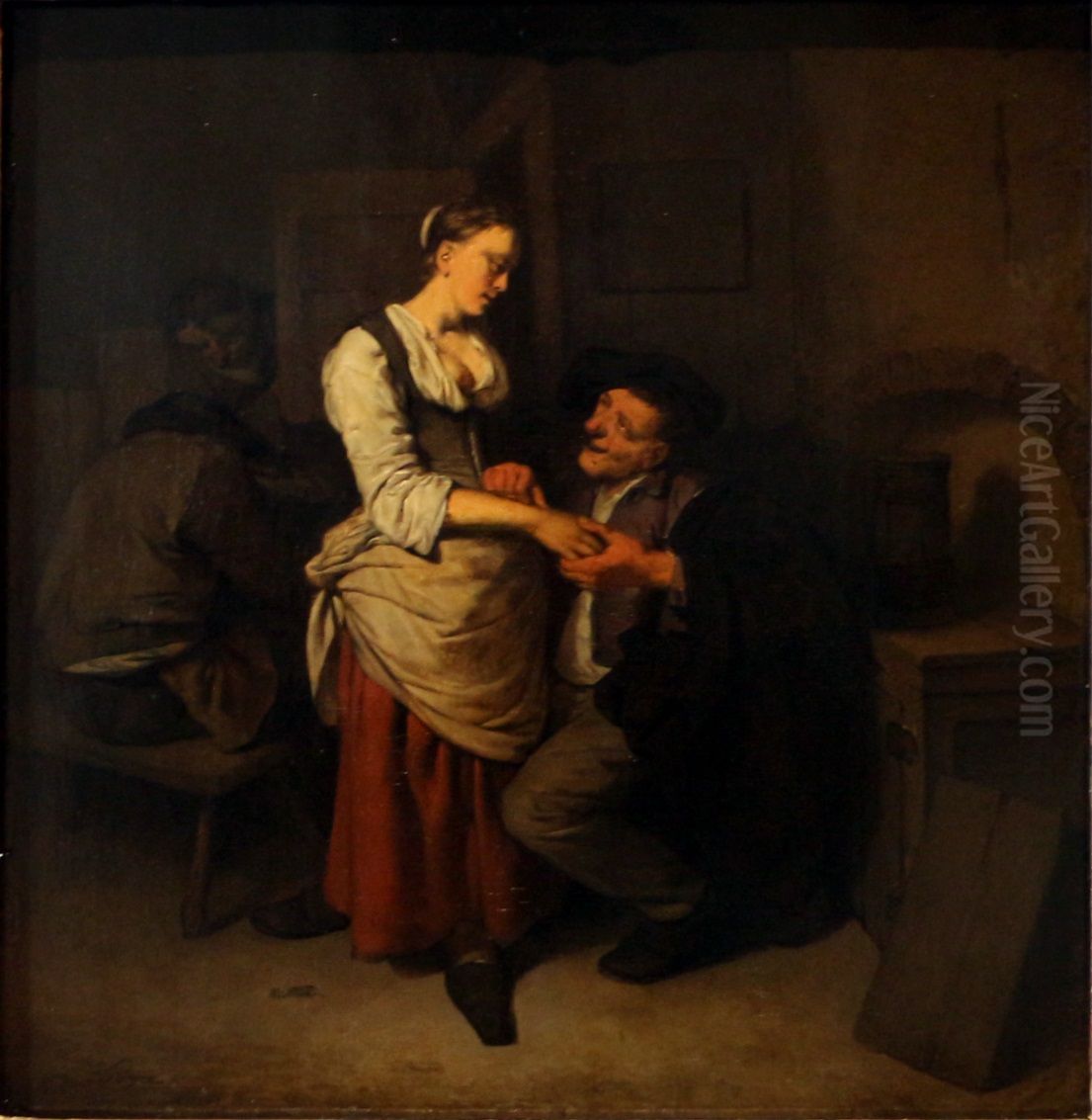 Interior of a Village Inn Oil Painting by Cornelis Pietersz Bega