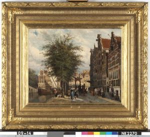 Gezicht op de Herengracht en de Brouwersgracht te Amsterdam