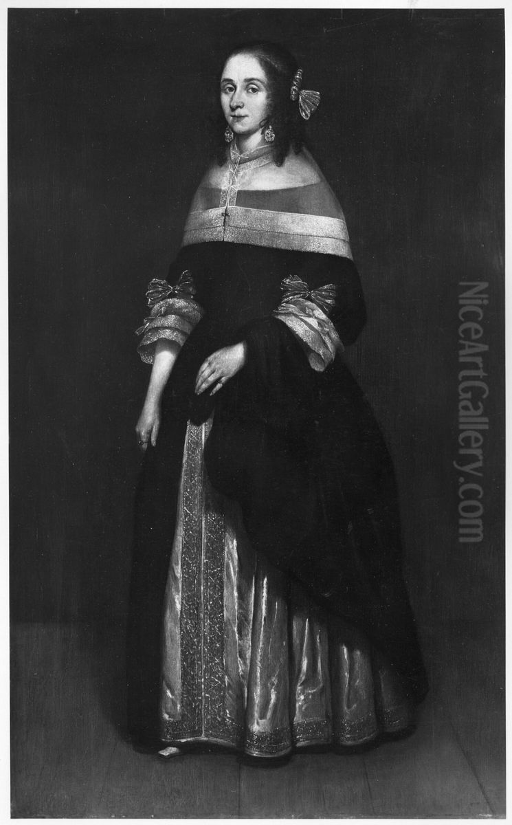 lady-portrait Oil Painting by Gerard Ter Borch