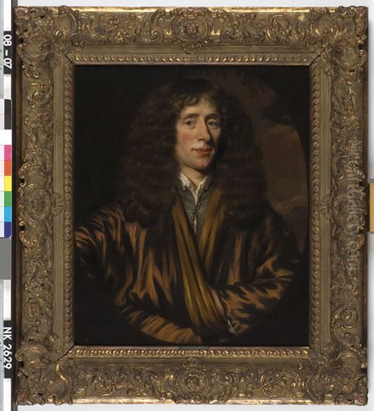 Portrait of Everhard Ruytenbeeck (died 1716) Oil Painting by Nicolaes Maes