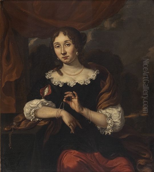 Portrait of a Woman Oil Painting by Adriana Spilberg