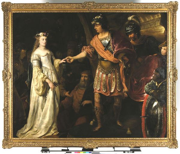 De grootmoedigheid van Scipio Oil Painting by Ferdinand Bol