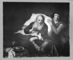 Isaac blessing Jacob