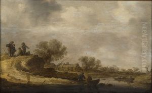 Landscape with Travellers by a River