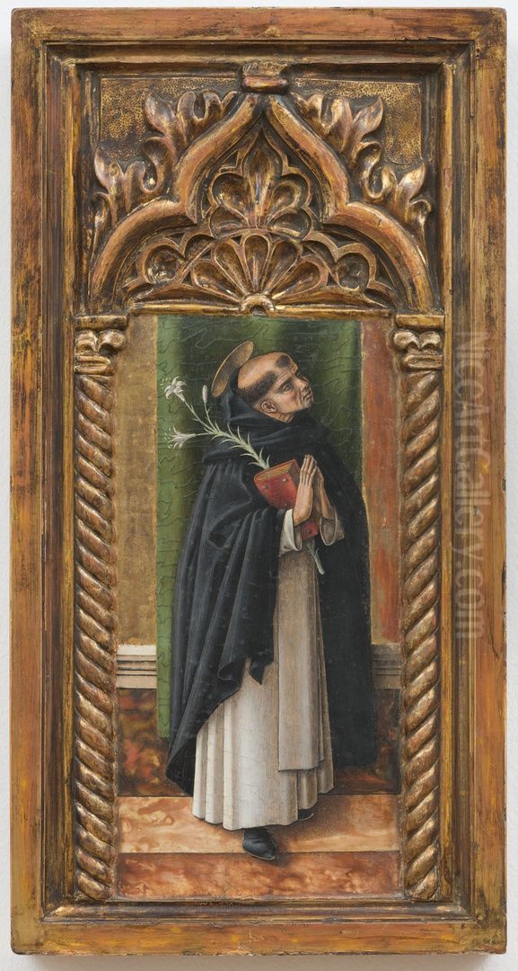 De heilige Dominicus Oil Painting by Carlo Crivelli