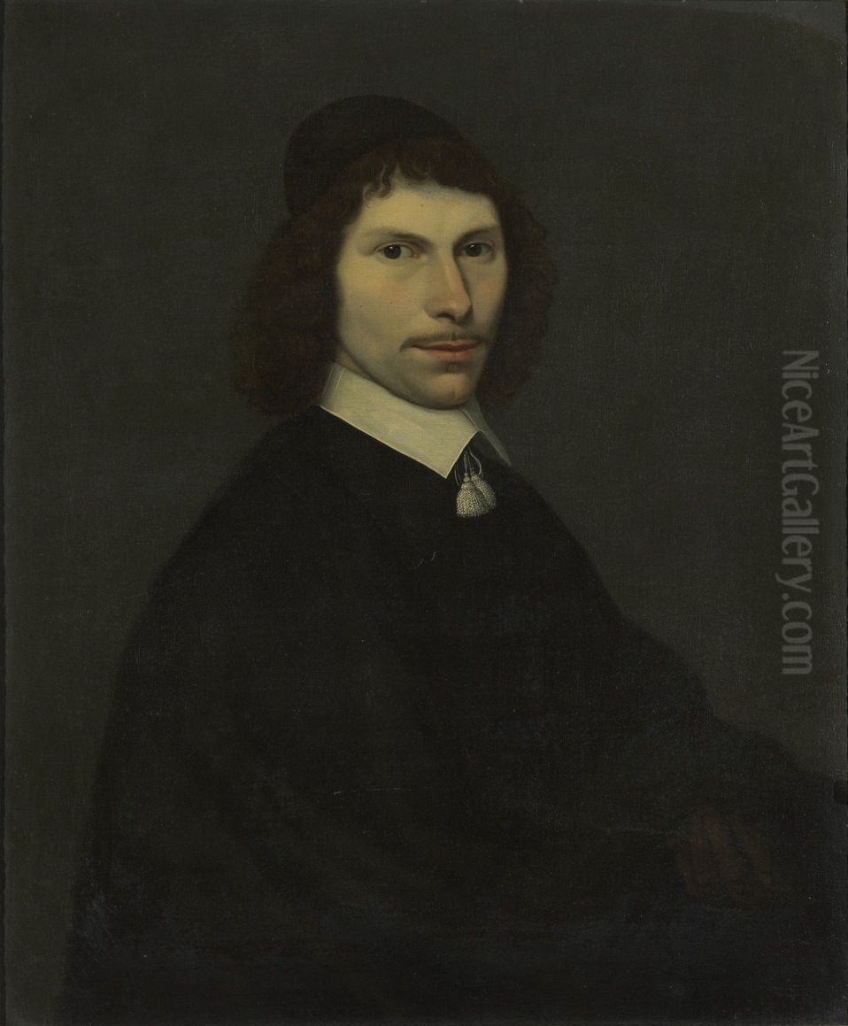 Portrait of a Man Oil Painting by Adriaen Cornelisz Beeldemaker