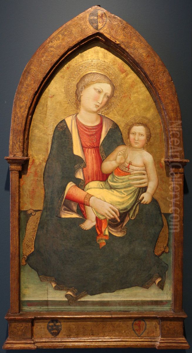 Madonna with child Oil Painting by Mariotto Di Nardo
