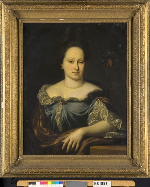 Portret van een vrouw Oil Painting by Arnold Houbraken