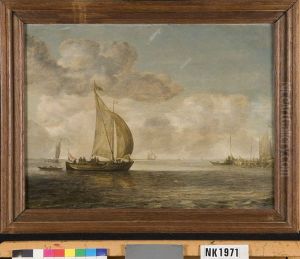 Zeilboot op een kalme zee