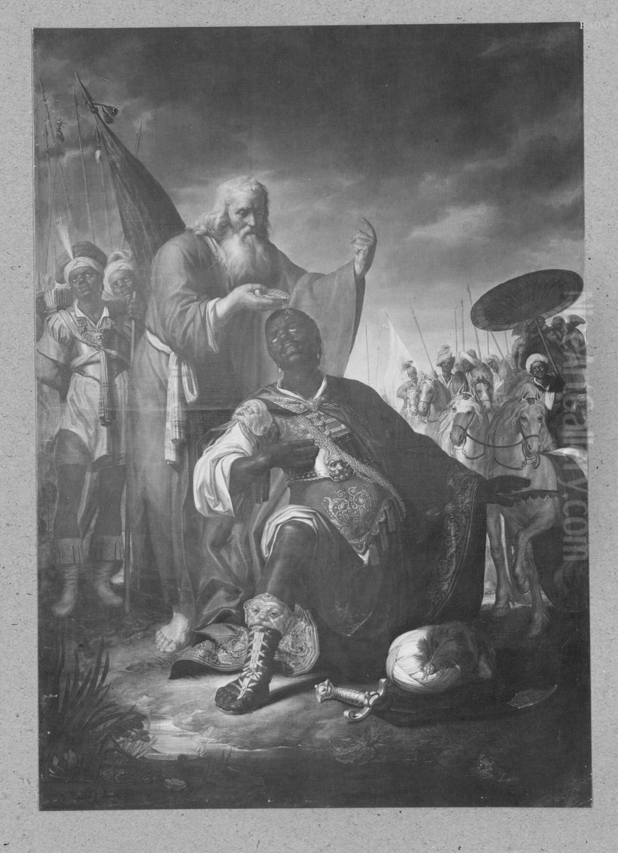 Doop van de kamerling Oil Painting by Abraham Bloemaert