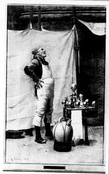 Wijnverkoper Oil Painting by Jehan Georges Vibert