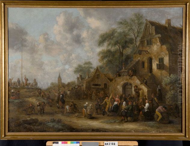 Village Festival Oil Painting by Jan Miense Molenaer