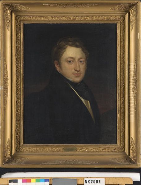 Portret van een man Oil Painting by Pieter van Hanselaere Portret van een man Oil Painting by Pieter van Hanselaere