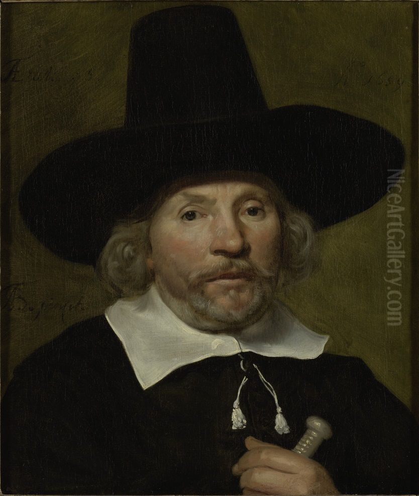 portrait of a man Oil Painting by Adriaen Backer