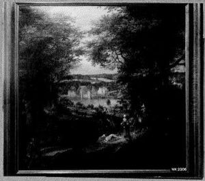 Landschap met kasteel Tervuren en jachttafereel
