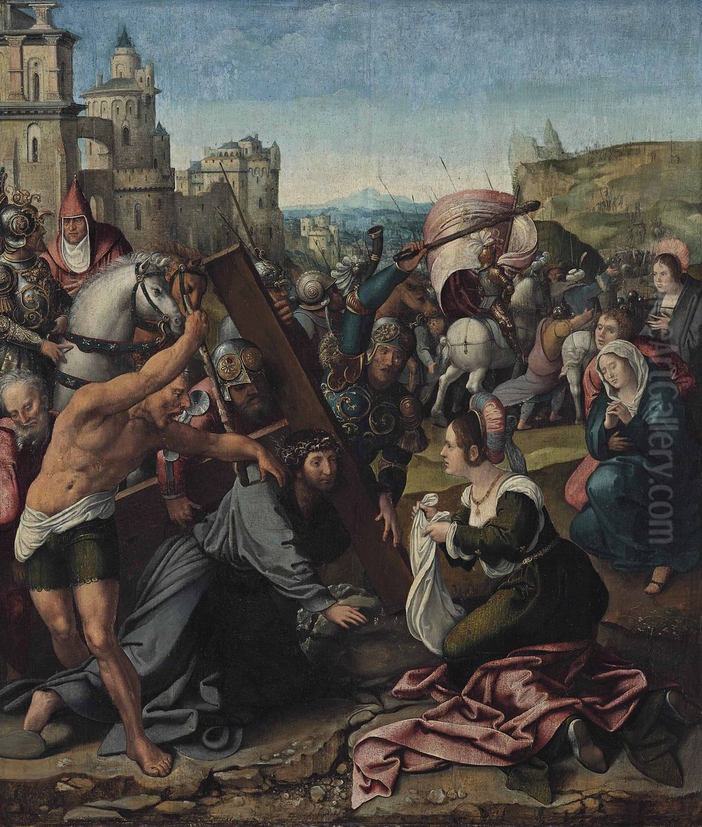 Christ Carrying the Cross Oil Painting by Orley, Bernard van