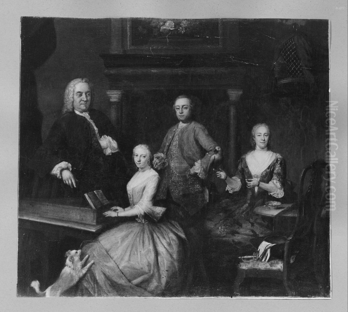 Familienbildnis Oil Painting by Jan Maurits Quinkhard