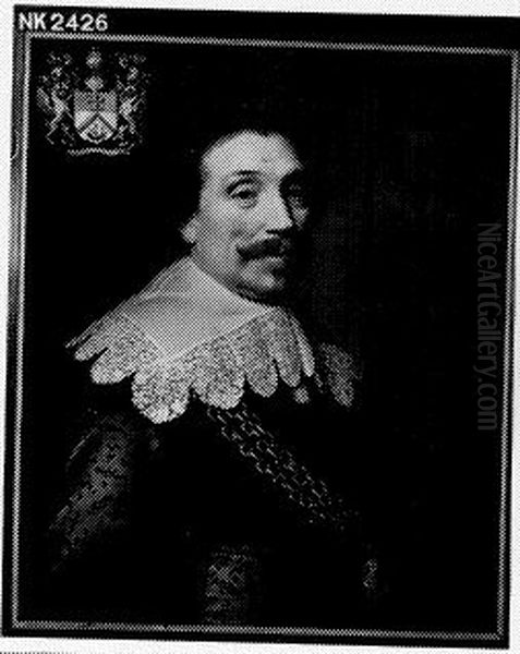 Portrait of Martin Harputsz, Tramp Oil Painting by Michiel Jansz. van Mierevelt