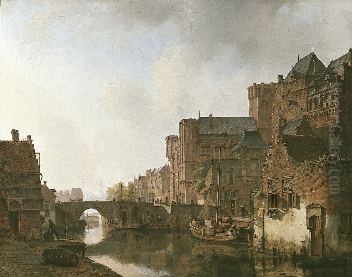 view of Schweningen Oil Painting by Kaspar Karsen