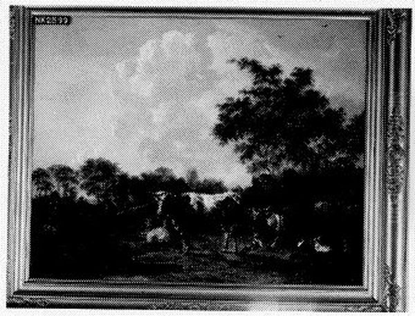 Herder met een kudde in een heuvelig landschap Oil Painting by Pieter Gerardus Van Os