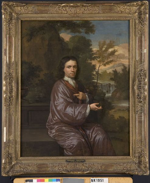Portret van een man Oil Painting by Krzysztof Lubieniecki