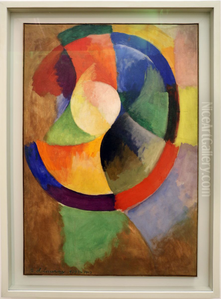 Circular Forms, Sun No. 2 Oil Painting by Robert Delaunay