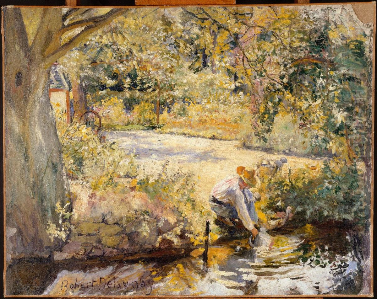 Les Bords de la Yevre Oil Painting by Robert Delaunay