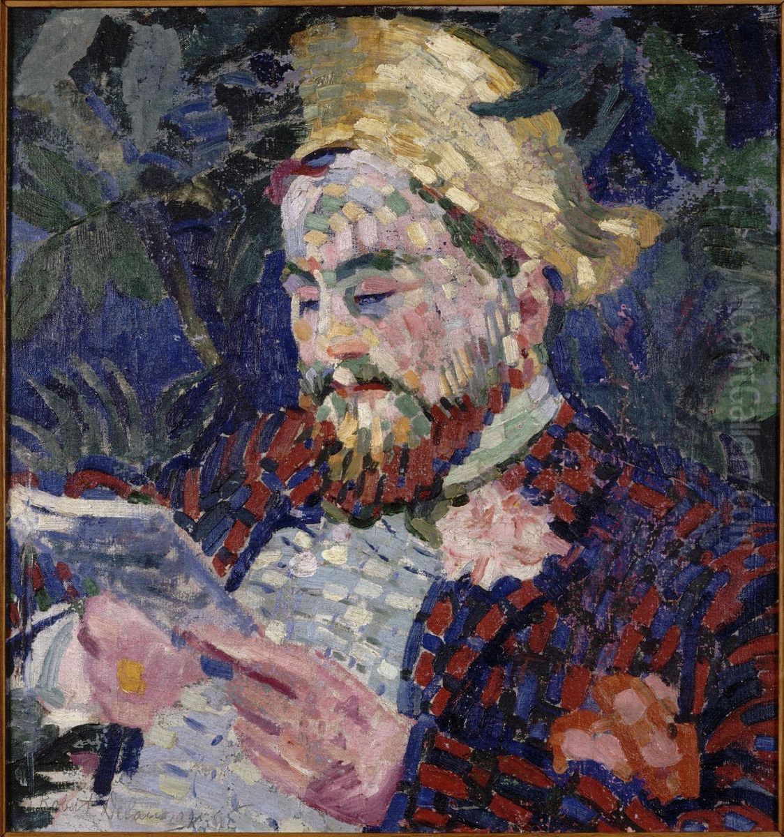 Portrait d'Henri Carlier Oil Painting by Robert Delaunay
