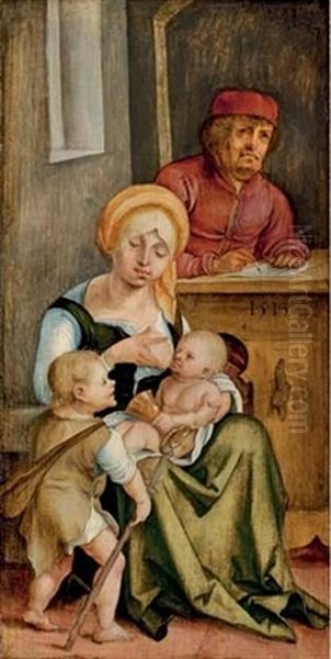 Mary Salome and her family, 1513 Oil Painting by Hans von Kulmbach