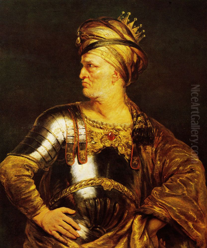 Portrat des Tyrannen von Pyrrhus Oil Painting by Ferdinand Bol