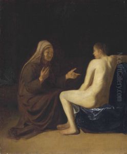 Sitzender Akt (Vertumnus und Pomona)